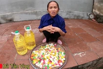 Bà Tân Vlog khoe làm nia phồng tôm 7 màu siêu to, người xem chỉ ra ngay điều lạ