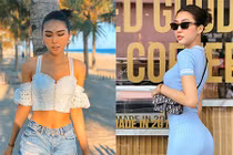 Đường cong siêu gợi cảm của Hoa hậu Tường Linh 