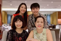 Á hậu Thúy Vân khen nhan sắc mẹ chồng tương lai 