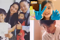 Ngắm con trai lớn bổng, con gái xinh xắn của diễn viên Kim Hiền