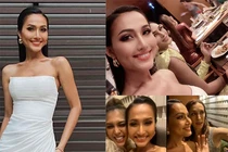 Hoài Sa khoe vòng một căng tràn bên đối thủ Hoa hậu Chuyển giới Quốc tế