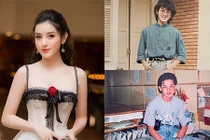 Á hậu Huyền My khoe ảnh bố ngày trẻ đẹp trai như tài tử