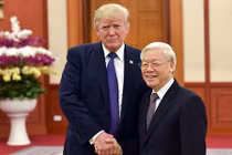 Tổng bí thư, Chủ tịch nước gửi điện mừng TT Trump