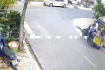 Clip: Cận cảnh màn cướp điện thoại nhanh như chớp ngay giữa phố