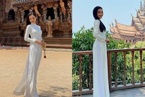 Hoài Sa đẹp nao lòng ở Hoa hậu Chuyển giới Quốc tế 2020