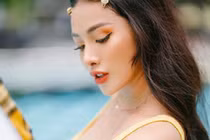 Vẻ gợi cảm của diễn viên đóng siêu mẫu nội y trong phim có Phước Sang