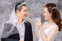 Ảnh cưới hài hước của Công Lý và bạn gái kém 15 tuổi