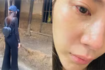 Giữa bão thị phi từ thiện, Thủy Tiên bật khóc vì nhớ nhà