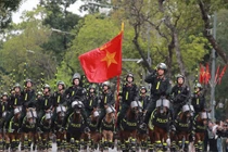 Toàn cảnh màn biểu diễn của Cảnh sát cơ động kỵ binh, cảnh khuyển 