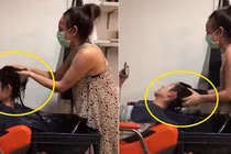 Video: Xôn xao clip nhân viên gội đầu... 'tát đầu khách bôm bốp'