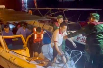 Cứu nạn thành công 6 thuyền viên bị nạn trên vùng biển Cát Bà