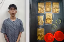 Bắt nam thanh niên gây ra 3 vụ cướp tiệm vàng ở Hà Nội