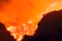 Cháy rừng ở Hà Nam, huy động hàng trăm người tham gia chữa cháy