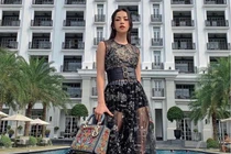 Diện đầm xuyên thấu lộ nội y, Chi Pu thần thái được ví giống Angelababy