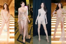 Sao Việt kém sang với trang phục màu nude mặc mà như không mặc 