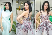 Hoa hậu Hương Giang khoe dáng thon gọn bất ngờ sau sinh