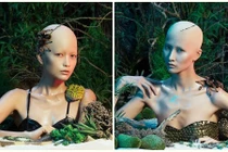 Thí sinh Vietnam's Next Top Model hoảng hốt chụp ảnh với bò sát