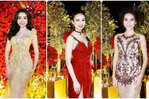 “Gái hai con” Elly Trần đọ sắc bên dàn hoa hậu