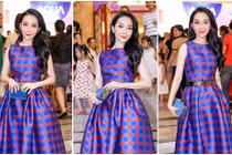 Linh Nga đẹp dịu dàng với đầm họa tiết lạ