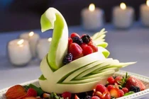 Đẹp ngất ngây các kiểu trang trí trái cây với táo