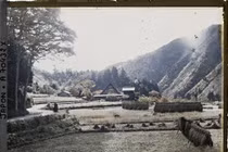 Ảnh màu cực hiếm đẹp như tranh vẽ về ngôi làng gần Kyoto năm 1926