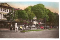 Ảnh phải xem về đại lộ Lê Lợi trên bưu thiếp màu Sài Gòn xưa