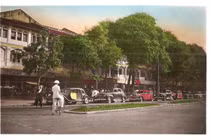 Ảnh phải xem về đại lộ Lê Lợi trên bưu thiếp màu Sài Gòn xưa