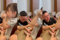 Vợ cho con đi mẫu giáo, chồng khóc nức nở sợ khổ