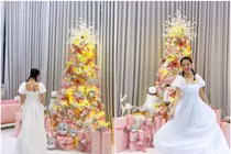 Cơ ngơi 50 tỷ của Ngọc Trinh trang trí Noel lộng lẫy như lâu đài