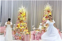Cơ ngơi 50 tỷ của Ngọc Trinh trang trí Noel lộng lẫy như lâu đài