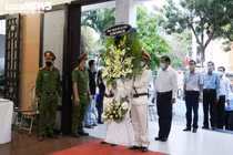 Lễ viếng 2 chiến sĩ công an hy sinh khi truy bắt nhóm đua xe 