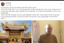 Thông tin mới vụ nhà sư ‘tổ chức đánh bài, ăn mặn, chọn trai’