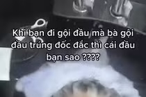 Video: Nữ nhân viên đang gội đầu, vội lao ra ngoài vì lý do bất ngờ