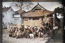 Ảnh màu quý hơn vàng về đình làng Thanh Trì một thế kỷ trước