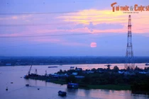 Lặng ngắm cảnh hoàng hôn ảo diệu ở vùng đất Nam Bộ