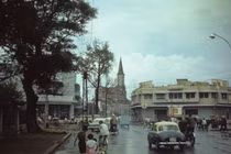 Ảnh xưa hiếm có về nhà thờ Huyện Sỹ ở Sài Gòn 