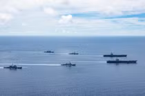 Bộ đôi tàu sân bay Mỹ tập trận lần thứ hai trên Biển Đông