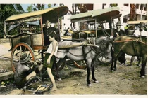 Cảnh mưu sinh trên đường phố Sài Gòn trong bưu thiếp màu xưa