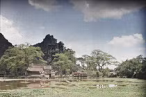 Chùa Thầy hơn một thế kỷ trước qua ảnh màu chân thực của người Pháp