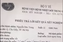 Xuất hiện phiếu xét nghiệm giả có kết quả dương tính virus corona