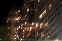 Hoả hoạn ở ban công căn hộ Times City