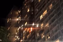 Hoả hoạn ở ban công căn hộ Times City