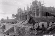 Hình ảnh hiếm thấy về công trường xây dựng lăng Khải Định