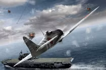 Vụ máy bay Nhật đánh bầm dập tàu sân bay USS Hornet của Mỹ 