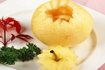 Ấm dạ dày, bồi bổ sức khỏe mùa Đông bằng hoa quả hấp 