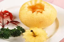 Ấm dạ dày, bồi bổ sức khỏe mùa Đông bằng hoa quả hấp 