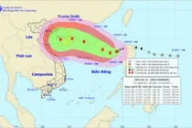 Bão số 11 hướng vào miền Trung Việt Nam có thể mạnh cấp 16