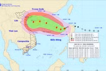 Bão số 11 hướng vào miền Trung Việt Nam có thể mạnh cấp 16