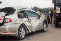 Xe ô tô Chủ nhiệm UB Kiểm tra Tỉnh ủy Quảng Trị gặp nạn