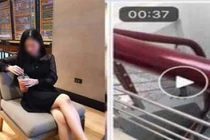 Clip nóng của hotgirl lễ tân và bạn trai ở cầu thang là tự quay 